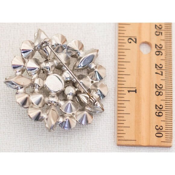 Vintage Art Deco Rhinestone Star Brooch Pin Accessory - A11 - Picture 2 of 2